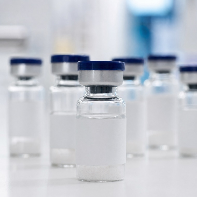 Research peptide vials arranged for pricing comparison
